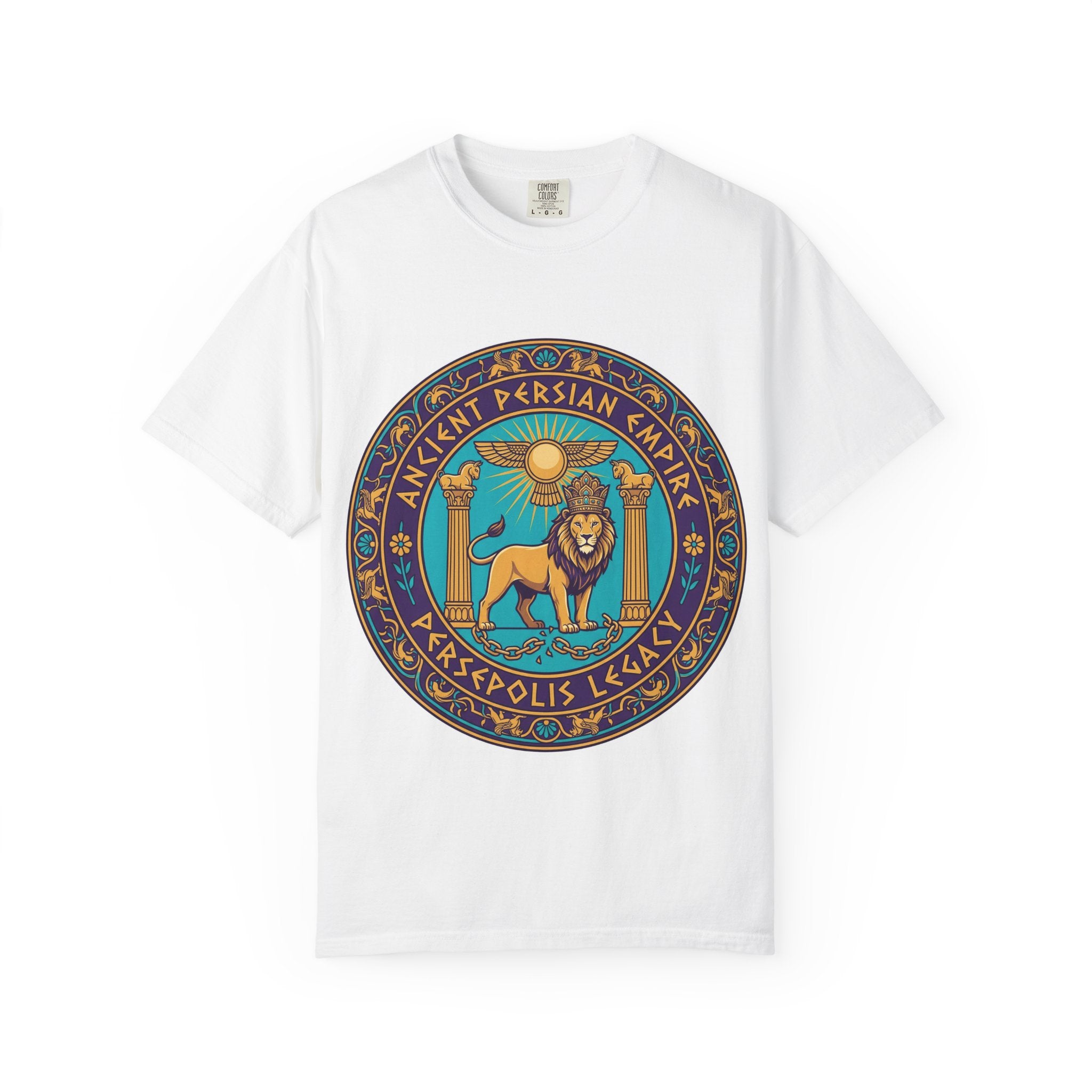 Ancient Persian Empire T-Shirt — Persepolis Lion Emblem Tee